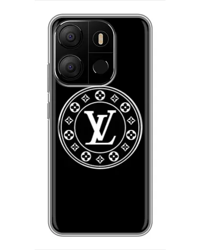 Чехол для TECNO Pop 7 с картинкой «LV — печать стиля»