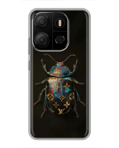 Чехол для TECNO Pop 7 с картинкой «LV — мраморный принт»