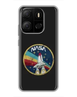 Чехол для TECNO Pop 7 с картинкой «NASA — эмблема миссии» Чехол для TECNO Pop 7 с картинкой «NASA — эмблема миссии»