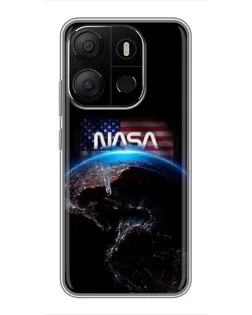 Чехол для TECNO Pop 7 с картинкой «Земля из космоса NASA» Чехол для TECNO Pop 7 с картинкой «Земля из космоса NASA»