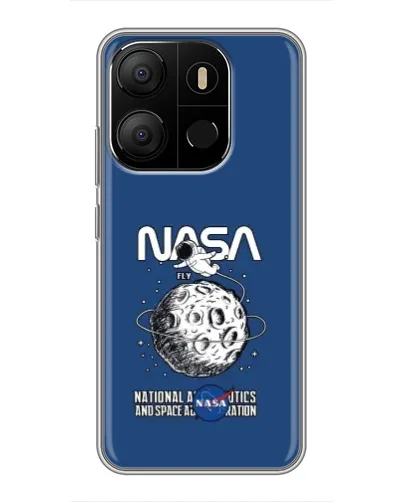 Чехол для TECNO Pop 7 с картинкой «NASA — лунная миссия» Чехол для TECNO Pop 7 с картинкой «NASA — лунная миссия»
