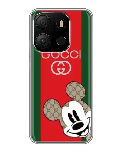 Чехол для TECNO Pop 7 с картинкой «Gucci — полосы и Микки» Чехол для TECNO Pop 7 с картинкой «Gucci — полосы и Микки»