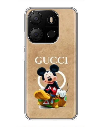 Чехол для TECNO Pop 7 с картинкой «Микки Маус Gucci — крафт» Чехол для TECNO Pop 7 с картинкой «Микки Маус Gucci — крафт»