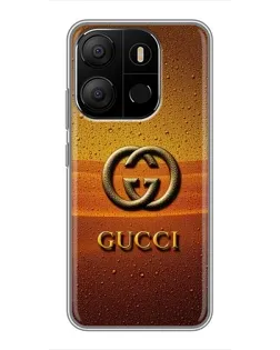 Чехол для TECNO Pop 7 с картинкой «Gucci — солнечный градиент»