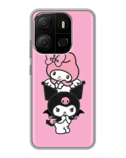 Чехол для TECNO Pop 7 с картинкой «My Melody и Kuromi» Чехол для TECNO Pop 7 с картинкой «My Melody и Kuromi»