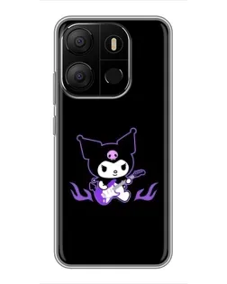 Чехол для TECNO Pop 7 с картинкой «Электрическая Kuromi» Чехол для TECNO Pop 7 с картинкой «Электрическая Kuromi»