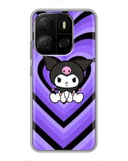 Чехол для TECNO Pop 7 с картинкой «Kuromi и фиолетовые сердца» Чехол для TECNO Pop 7 с картинкой «Kuromi и фиолетовые сердца»