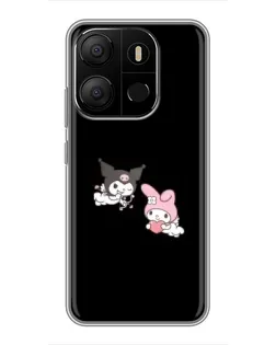 Чехол для TECNO Pop 7 с картинкой «My Melody и Kuromi» Чехол для TECNO Pop 7 с картинкой «My Melody и Kuromi»