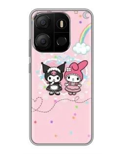 Чехол для TECNO Pop 7 с картинкой «My Melody и Kuromi» Чехол для TECNO Pop 7 с картинкой «My Melody и Kuromi»