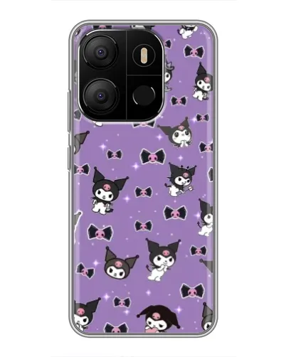 Чехол для TECNO Pop 7 с картинкой «Kuromi — паттерн» Чехол для TECNO Pop 7 с картинкой «Kuromi — паттерн»