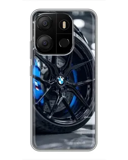 Чохол для TECNO Pop 7 з картинкою «Колесо BMW зблизька»