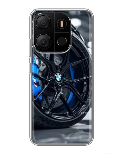 Чохол для TECNO Pop 7 з картинкою «Колесо BMW зблизька»