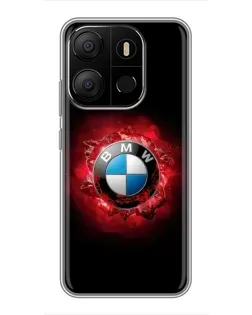 Чохол для TECNO Pop 7 з картинкою «Логотип BMW — спалах»