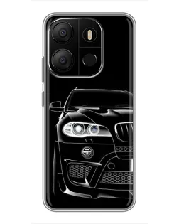 Чохол для TECNO Pop 7 з картинкою «Темний силует BMW»
