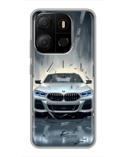 Чохол для TECNO Pop 7 з картинкою «BMW у світлі фар»