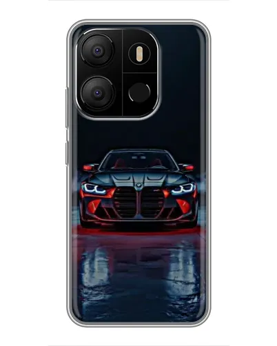 Чохол для TECNO Pop 7 з картинкою «BMW на мокрій дорозі»