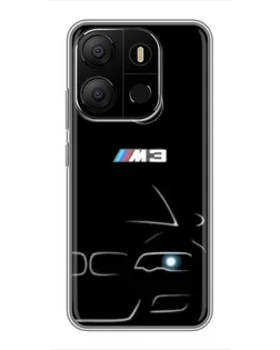 Чохол для TECNO Pop 7 з картинкою «Мінімалістичний принт BMW M3»