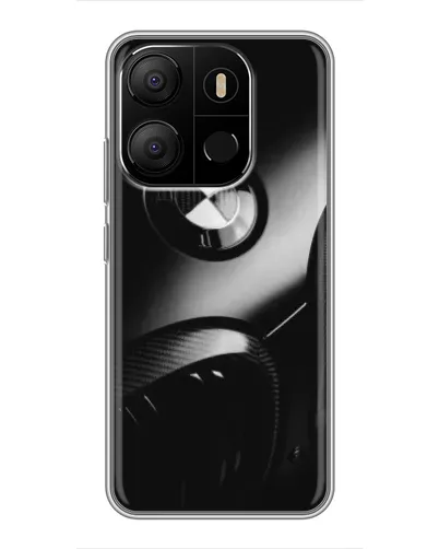 Чохол для TECNO Pop 7 з картинкою «Емблема BMW — макро»