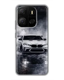 Чохол для TECNO Pop 7 з картинкою «BMW крізь туман»