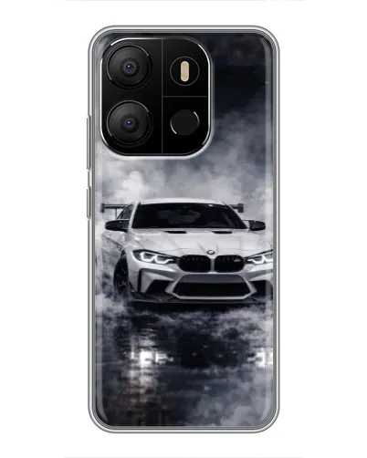 Чохол для TECNO Pop 7 з картинкою «BMW крізь туман»