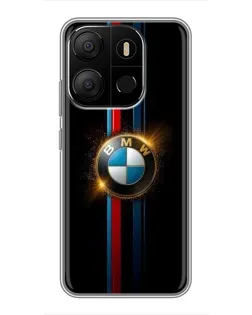 Чохол для TECNO Pop 7 з картинкою «BMW M-Power неон»