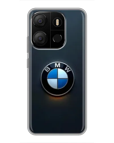 Чохол для TECNO Pop 7 з картинкою «Логотип BMW — мінімалізм»