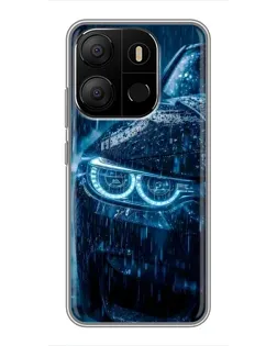 Чохол для TECNO Pop 7 з картинкою «BMW під дощем»