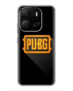 Чохол для TECNO Pop 7 з картинкою «PUBG — рамка лого»