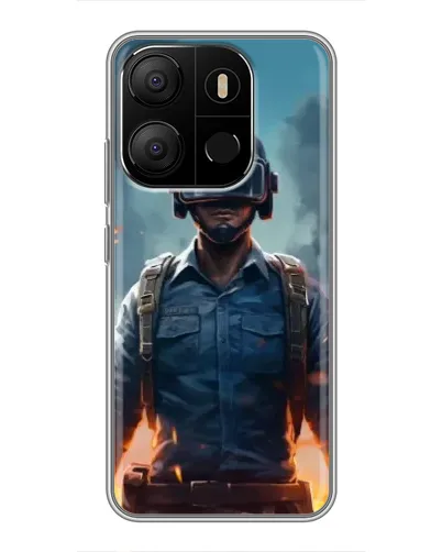 Чохол для TECNO Pop 7 з картинкою «PUBG — реалістичний герой» Чохол для TECNO Pop 7 з картинкою «PUBG — реалістичний герой»