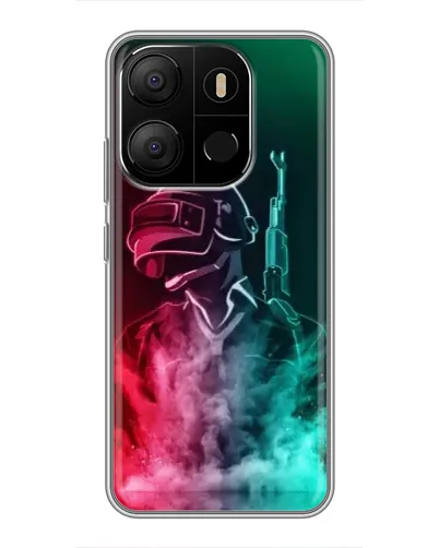 Чохол для TECNO Pop 7 з картинкою «PUBG — вогняний воїн» Чохол для TECNO Pop 7 з картинкою «PUBG — вогняний воїн»