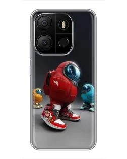 Чехол для TECNO Pop 7 с картинкой «Among Us — 3D стиль» Чехол для TECNO Pop 7 с картинкой «Among Us — 3D стиль»