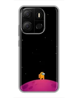 Чехол для TECNO Pop 7 с картинкой «Одинокий герой на планете» Чехол для TECNO Pop 7 с картинкой «Одинокий герой на планете»