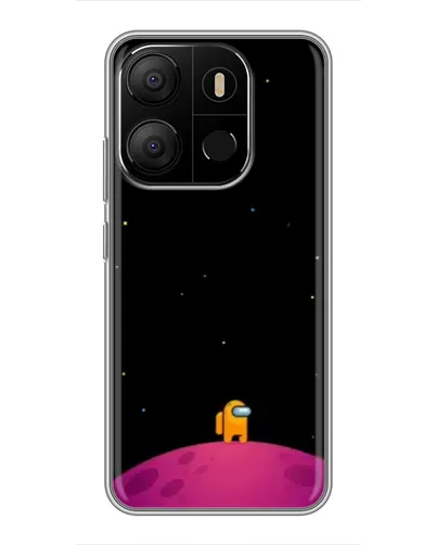 Чехол для TECNO Pop 7 с картинкой «Одинокий герой на планете» Чехол для TECNO Pop 7 с картинкой «Одинокий герой на планете»