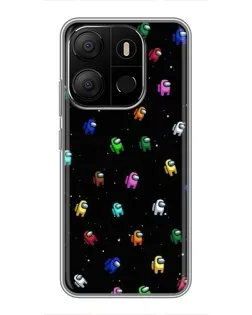 Чехол для TECNO Pop 7 с картинкой «Экипаж Among Us» Чехол для TECNO Pop 7 с картинкой «Экипаж Among Us»