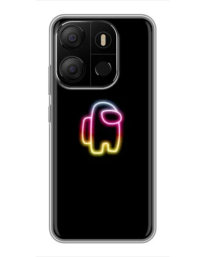 Чехол для TECNO Pop 7 с картинкой «Among Us градиент» Чехол для TECNO Pop 7 с картинкой «Among Us градиент»