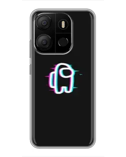 Чехол для TECNO Pop 7 с картинкой «Among Us неон» Чехол для TECNO Pop 7 с картинкой «Among Us неон»