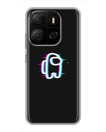 Чехол для TECNO Pop 7 с картинкой «Among Us неон» Чехол для TECNO Pop 7 с картинкой «Among Us неон»