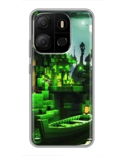 Чехол для TECNO Pop 7 с картинкой «Minecraft лесной пейзаж» Чехол для TECNO Pop 7 с картинкой «Minecraft лесной пейзаж»