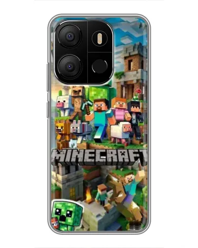 Чехол для TECNO Pop 7 с картинкой «Замок Minecraft» Чехол для TECNO Pop 7 с картинкой «Замок Minecraft»