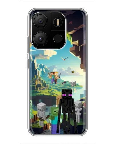 Чехол для TECNO Pop 7 с картинкой «Эндермен в лесу» Чехол для TECNO Pop 7 с картинкой «Эндермен в лесу»