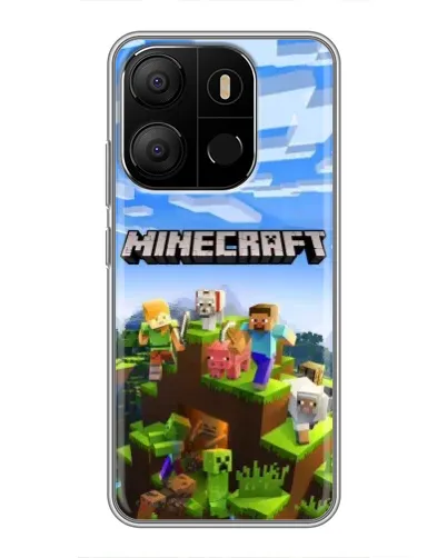 Чехол для TECNO Pop 7 с картинкой «Minecraft классический мир» Чехол для TECNO Pop 7 с картинкой «Minecraft классический мир»