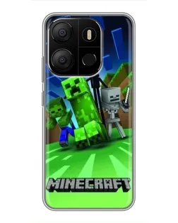 Чехол для TECNO Pop 7 с картинкой «Команда героев игры» Чехол для TECNO Pop 7 с картинкой «Команда героев игры»