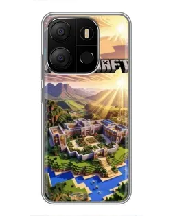 Чехол для TECNO Pop 7 с картинкой «Minecraft панорама» Чехол для TECNO Pop 7 с картинкой «Minecraft панорама»