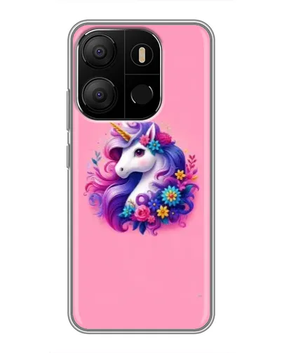 Чехол для TECNO Pop 7 с картинкой «Сказочный единорог»