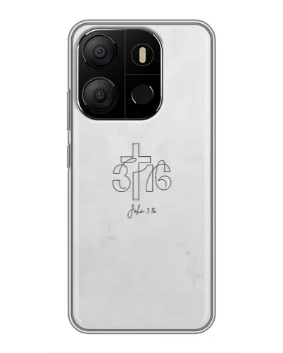Чохол для TECNO Pop 7 з картинкою «Івана 3:16 Хрест» Чохол для TECNO Pop 7 з картинкою «Івана 3:16 Хрест»