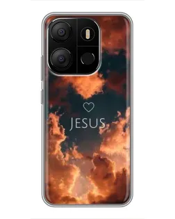 Чохол для TECNO Pop 7 з картинкою «Сяйво Імені Jesus»