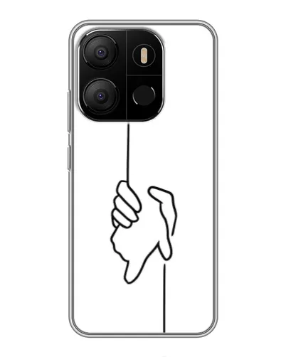 Чохол для TECNO Pop 7 з картинкою «Рука тримає» Чохол для TECNO Pop 7 з картинкою «Рука тримає»