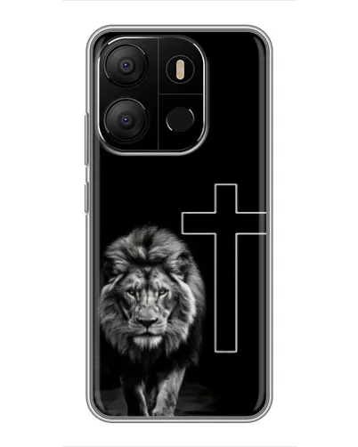 Чохол для TECNO Pop 7 з картинкою «Лев та Хрест» Чохол для TECNO Pop 7 з картинкою «Лев та Хрест»