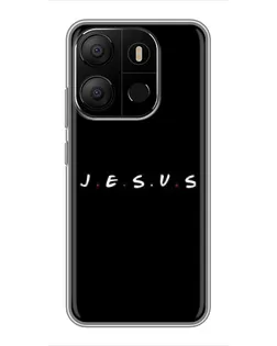 Чохол для TECNO Pop 7 з картинкою «Крапки віри J.E.S.U.S.»