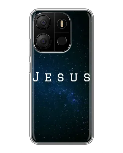 Чохол для TECNO Pop 7 з картинкою «Зоряне небо Jesus» Чохол для TECNO Pop 7 з картинкою «Зоряне небо Jesus»
